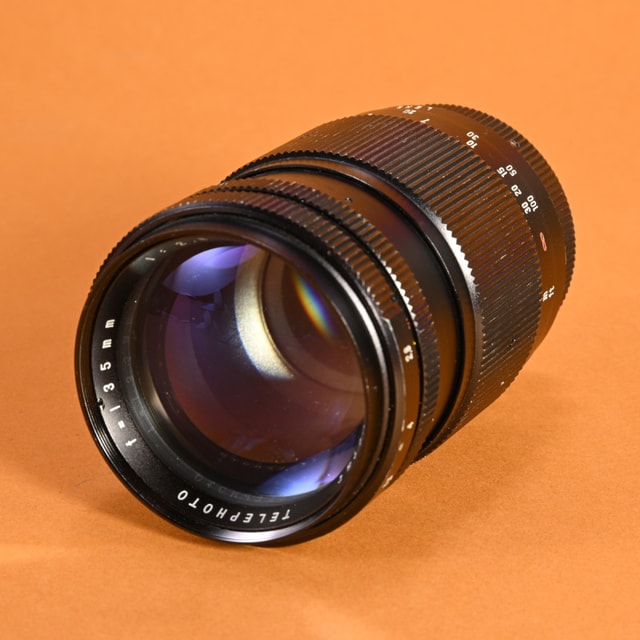 Vivitar 135mm f2.8 Telephoto Lens for T-Mount with Exakta Adapter