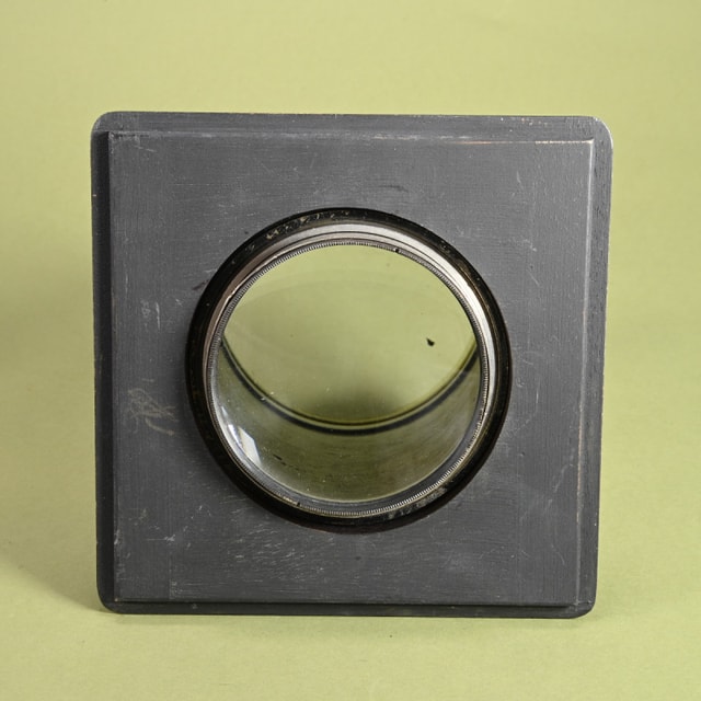 Unbranded Chrome Large Format Projector Lens on Deardorff Lens Board