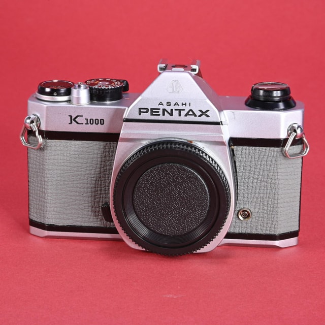 Pentax K1000 Camera - Refurbished (Grey Painted Leather)