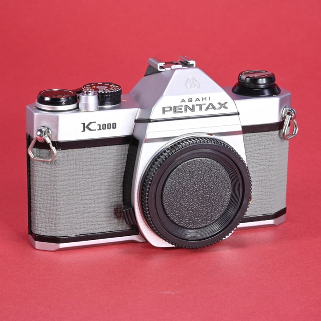 Pentax K1000 Camera - Refurbished (Grey Painted Leather)