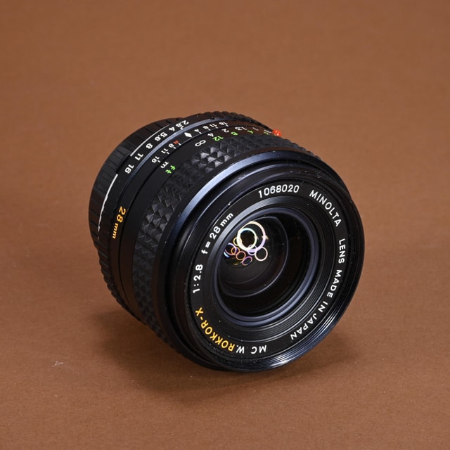 Minolta 28mm f2.8 W.Rokkor-X Lens for MC