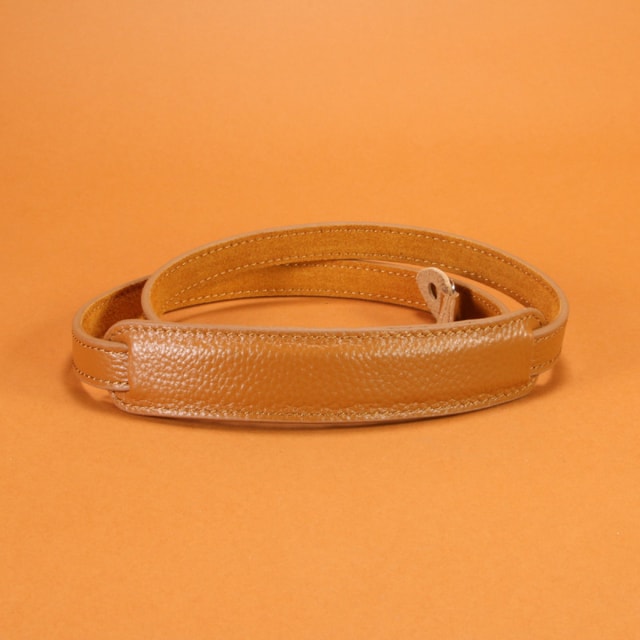 Ogden Banks Leather Neck Strap with Pad - Light Brown