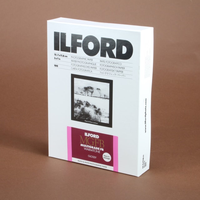 Ilford MGFB Multigrade FB Warmtone Glossy 5x7 Paper - 100 Sheets
