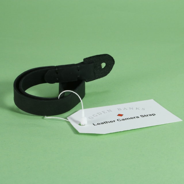 Ogden Banks Leather Wrist Strap - Black