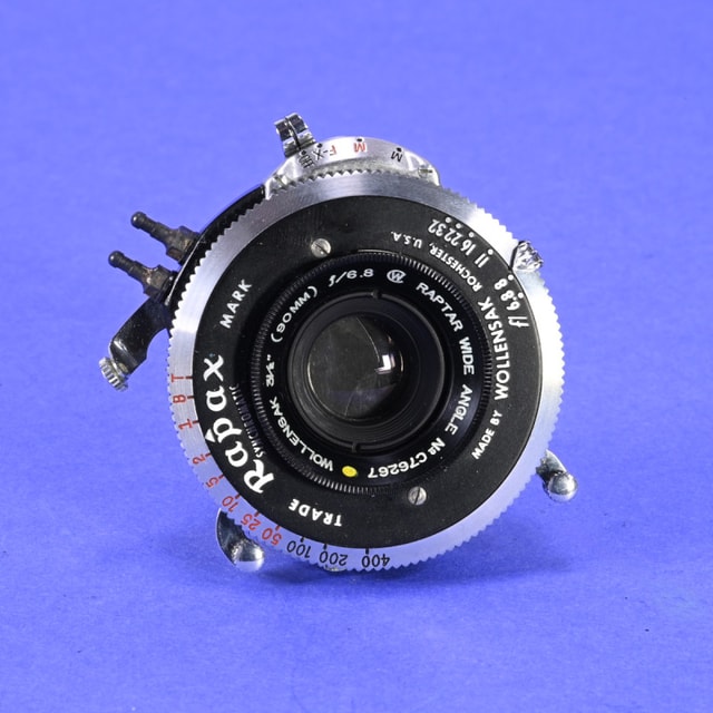 Wollensak 90mm f6.8 Raptar Wide Angle Lens