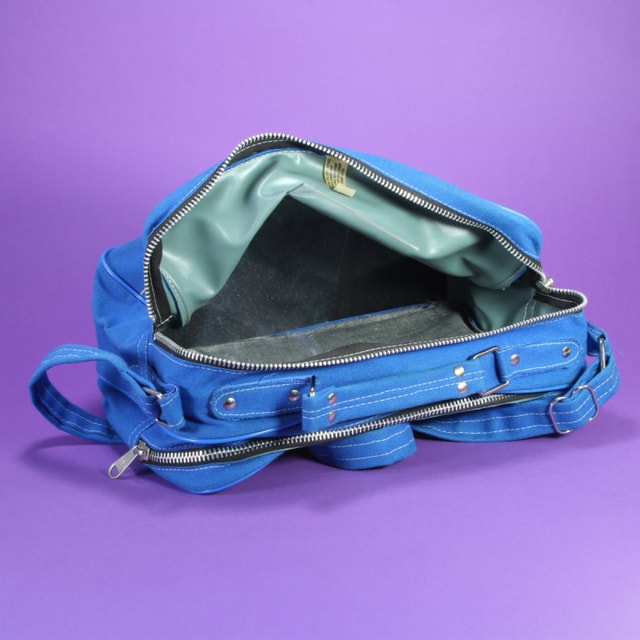 Hasselblad Vintage Blue Canvas Shoulder Bag