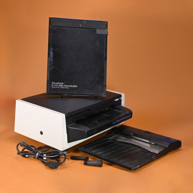 Polaroid 8x10 Land Film Processor Model 81-12 with 2x Film Holders and Loading Tray