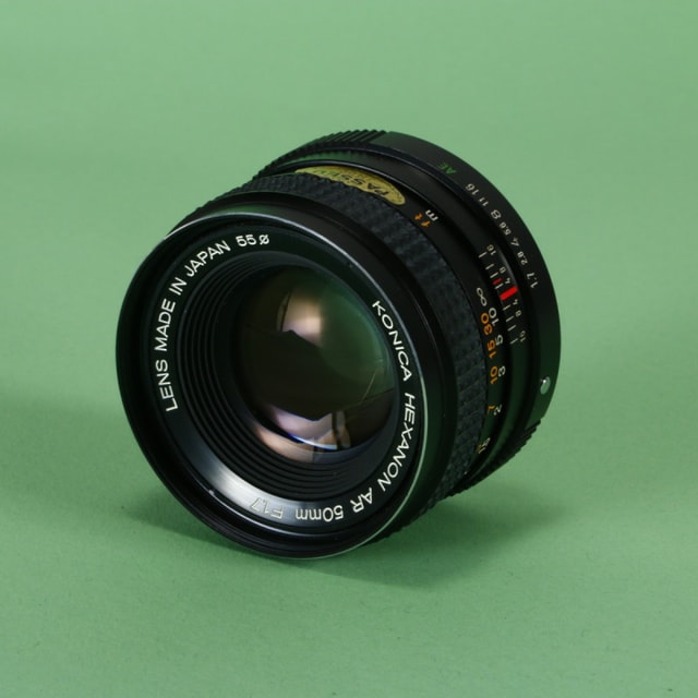 Konica 50mm f1.7 Hexanon AR Lens