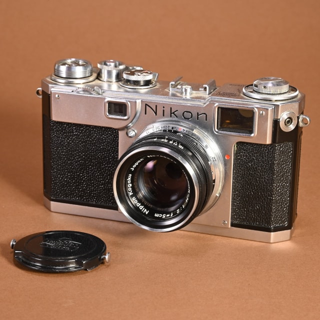 Nikon S2 (Black Dial) Camera with Nikon 5cm f2 Nikkor-H Lens