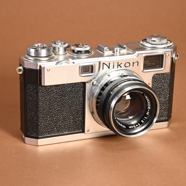Nikon S2 (Black Dial) Camera with Nikon 5cm f2 Nikkor-H Lens