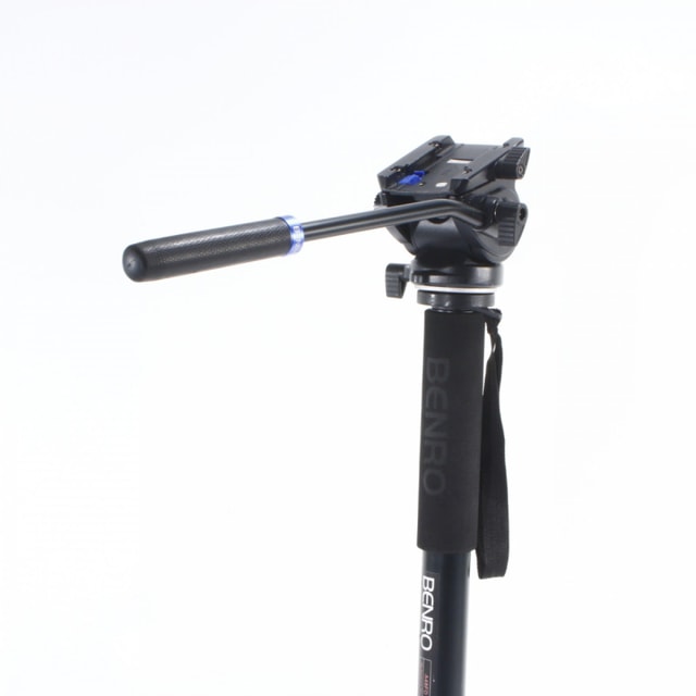Benro A48FD Monopod with Benro S4 Pan/Tilt Head