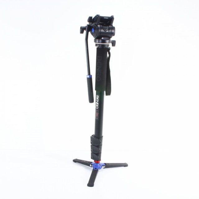 Benro A48FD Monopod with Benro S4 Pan/Tilt Head