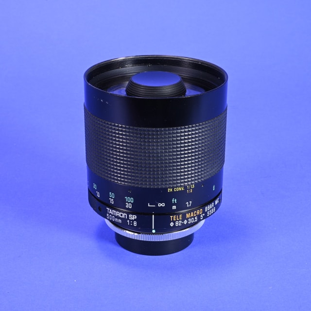 Tamron 500mm f8 SP Tele Macro BBAR MC Adaptall Lens with Yashica/Contax Adapter