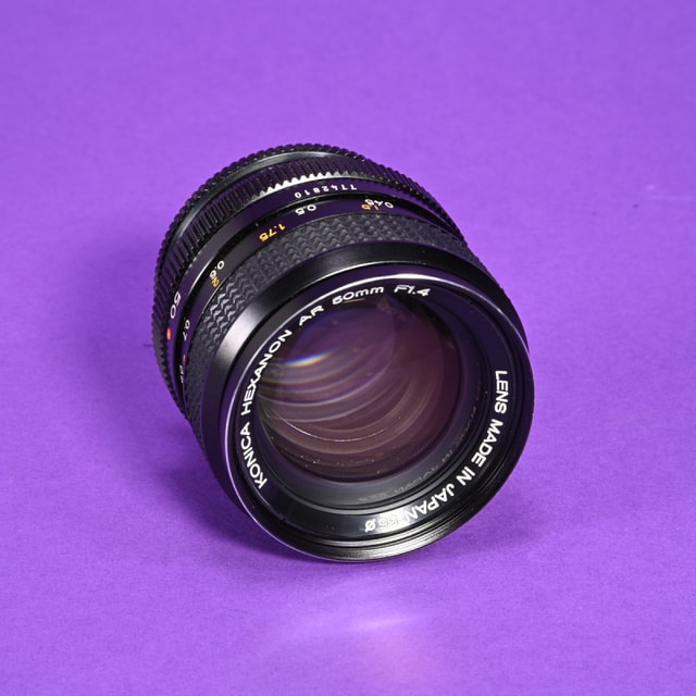 Konica 50mm f1.4 Hexanon AR Lens