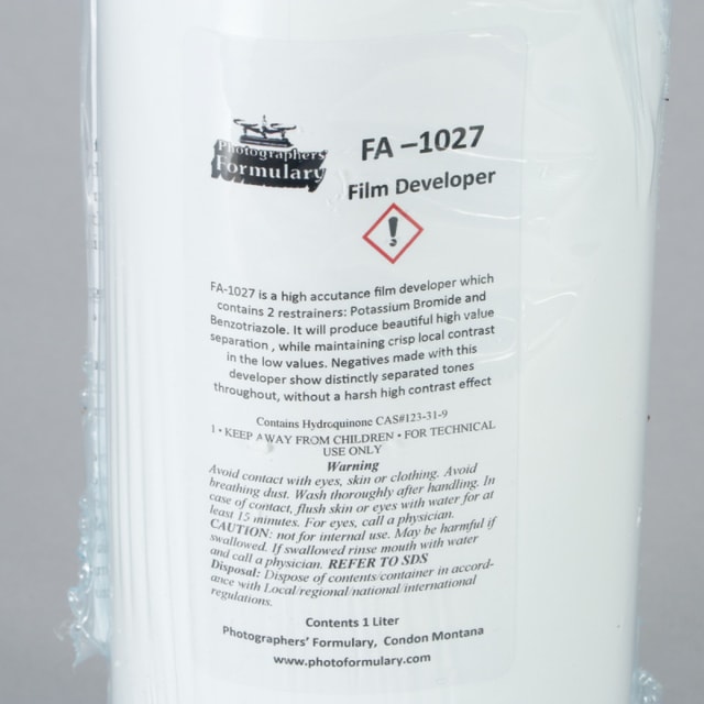 Photographer's Formulary FA-1027 Film Developer - 1 Liter