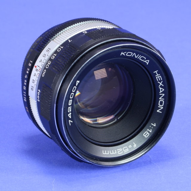 Konica 52mm  f1.8 Hexanon Lens for Konica AR