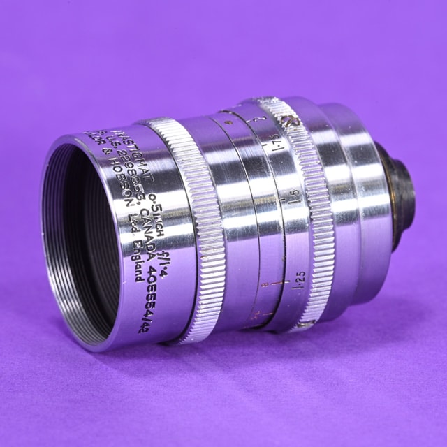 Taylor, Taylor & Hobson 0.5in f1.4 Cooke Ivotal Anastigmat Lens (18.5mm Mount)