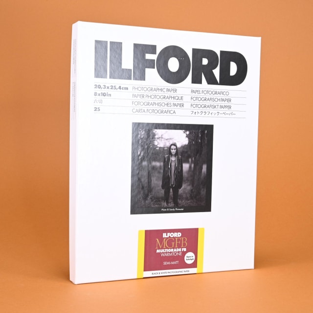 Ilford MGFB Multigrade FB Warmtone Semi-Matt 8x10 Paper - 25 Sheets