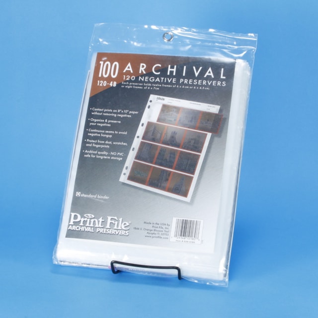 Print File 120-4B 120 Negative Preserver Pages - 100 sheets