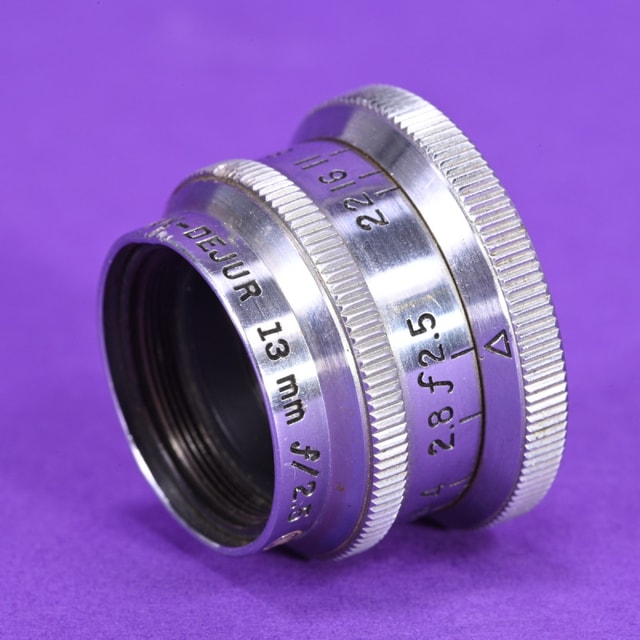 Wollensak-Dejur 13mm f2.5 Cine Raptar Lens for D-Mount