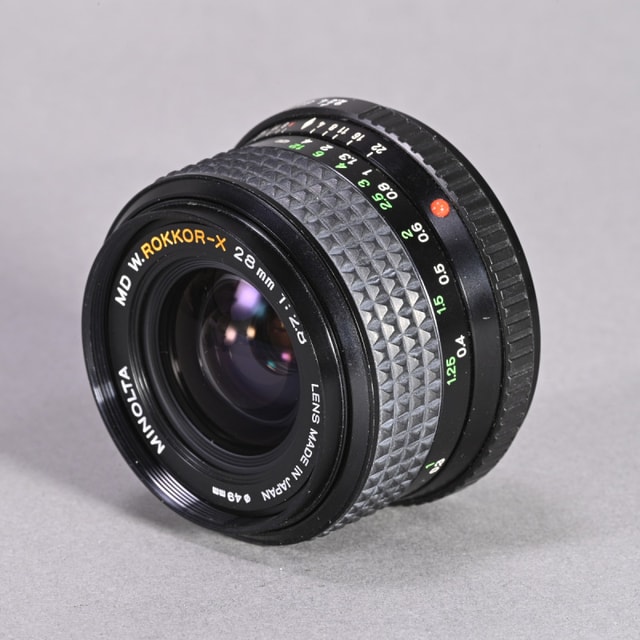 Minolta 28mm f2.8 W.Rokkor-X Lens for MD