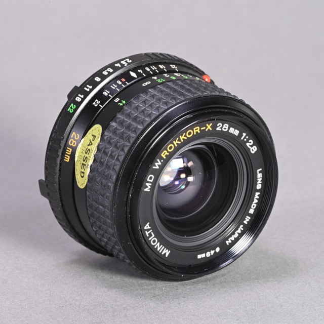 Minolta 28mm f2.8 W.Rokkor-X Lens for MD
