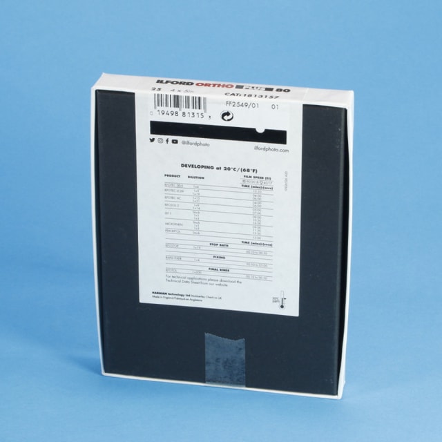 Ilford Ortho Plus 80 4x5 Film - 25 sheets