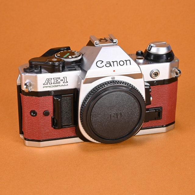 Canon AE-1 Program Camera - Refurbished (Red Painted Leather)