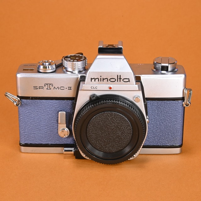 Minolta SRT MC-II Camera - Refurbished (Blue-Grey Painted Leather)