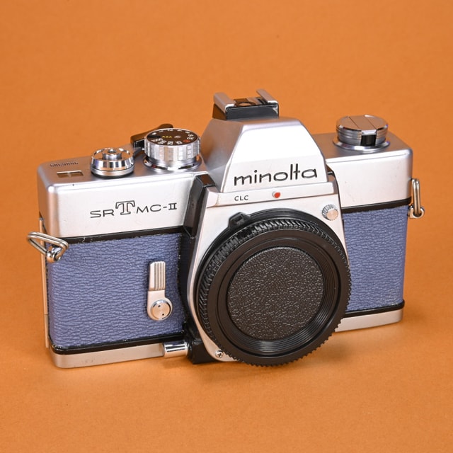 Minolta SRT MC-II Camera - Refurbished (Blue-Grey Painted Leather)
