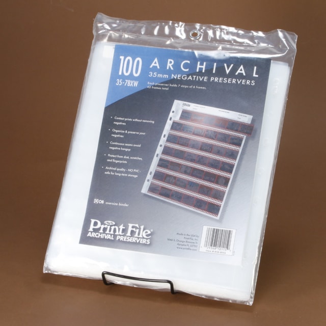 Print File 35-7BXW 35mm Negative Preserver Pages - 100 sheets