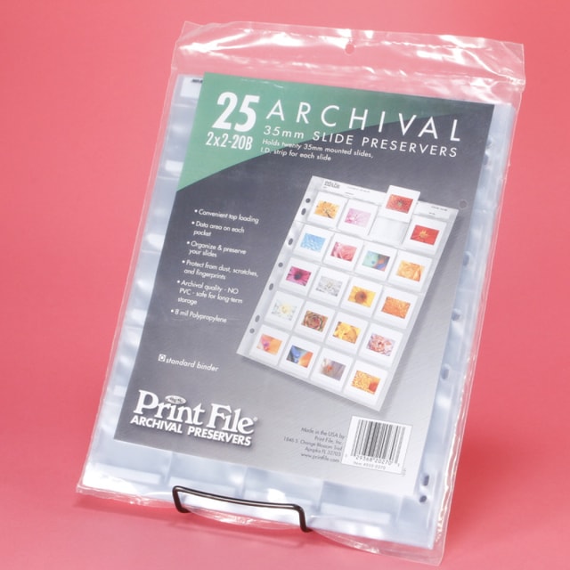 Print File 2x2-20B 35mm Slide Preserver Pages - 25 sheets