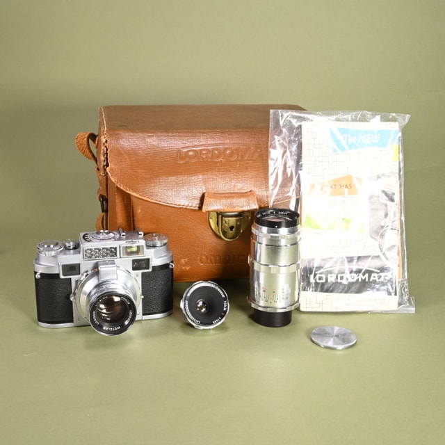 Leidolf Lordomat C35 Camera with Three Lenses