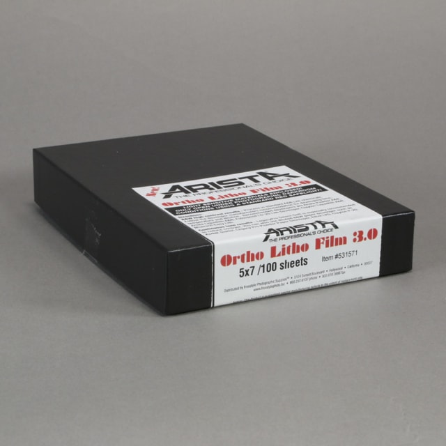 Arista Ortho Litho Film 3.0 - 5x7 - 100 Sheets