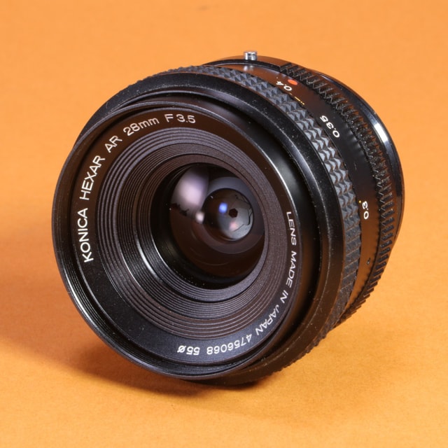 Konica 28mm f3.5 Hexar AR Lens for Konica AR