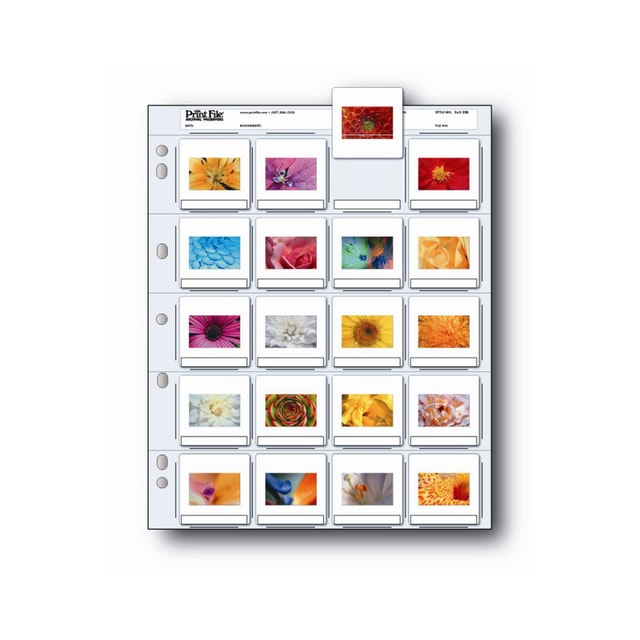Print File 2x2-20B 35mm Slide Preserver Pages - 25 sheets