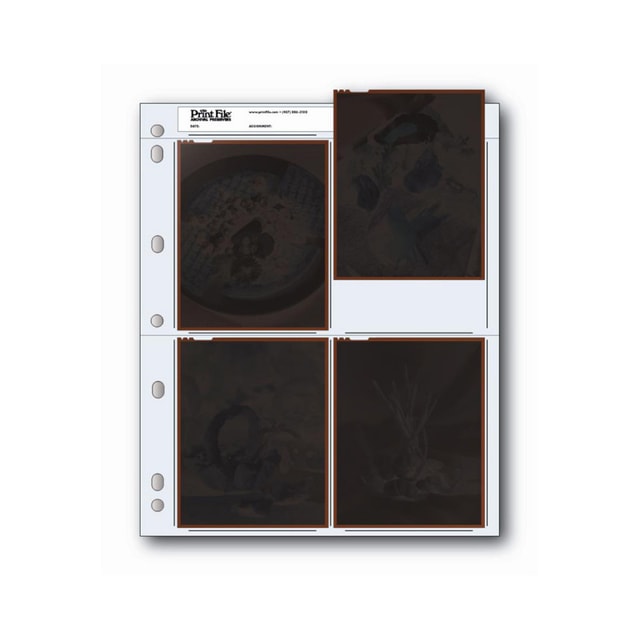 Print File 45-4B 4x5 Negative Preserver Pages - 100 sheets