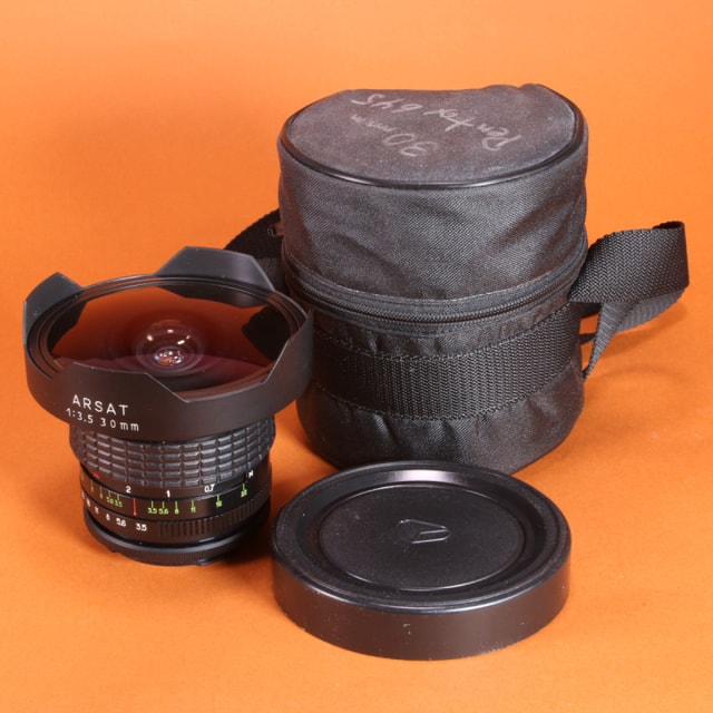 Arsenal 30mm f3.5 Arsat Lens for Kiev 60 with Pentax 645 Adapter