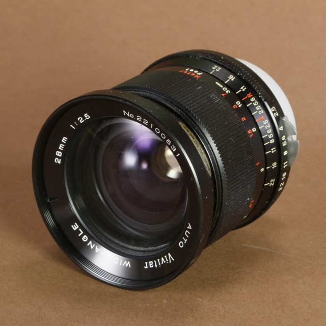 Vivitar 28mm f2.5 Auto Wide-Angle Lens for Nikon Non-AI