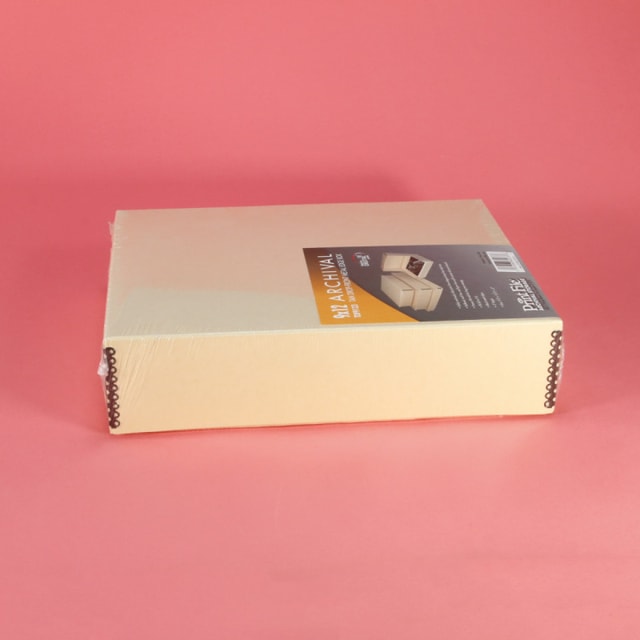 Print File Archival Tan Storage Box - 9x12