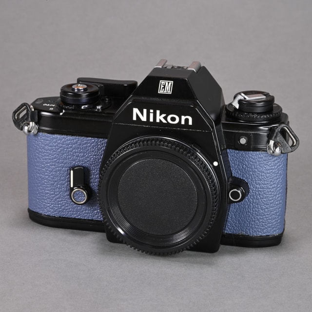 Nikon EM Camera (Blue Grey Painted Leather)