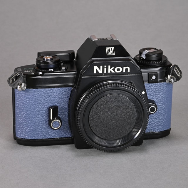 Nikon EM Camera (Blue Grey Painted Leather)