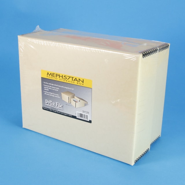 Print File Archival Tan Storage Box - 5x7