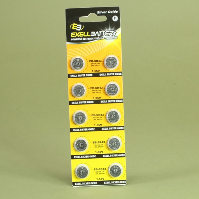 Exell SR43 1.55v Silver Oxide Battery