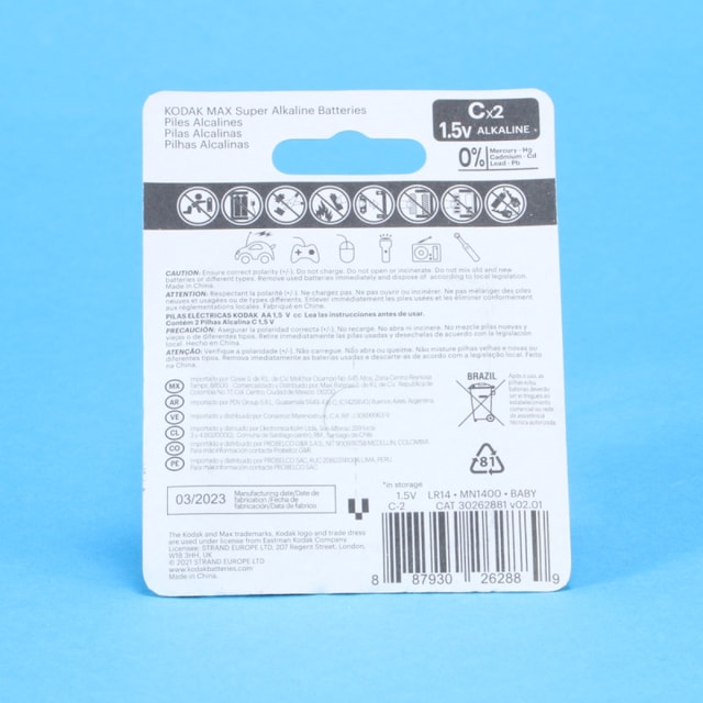Kodak C 1.5v battery - Two Pack