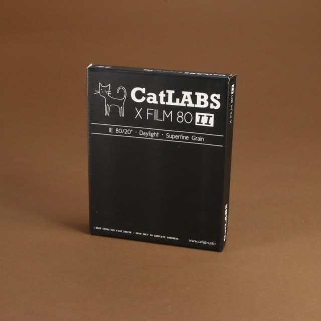 CatLABS X Film 80 - 4x5 Sheet Film - 25 sheets