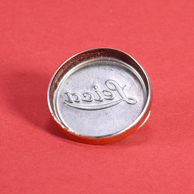Leica A36 Metal Push-on Lens Cap - Red Painted Patina