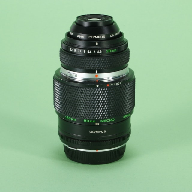 Olympus Telescopic Auto Tube 65-116 with Two Macro Lenses for OM