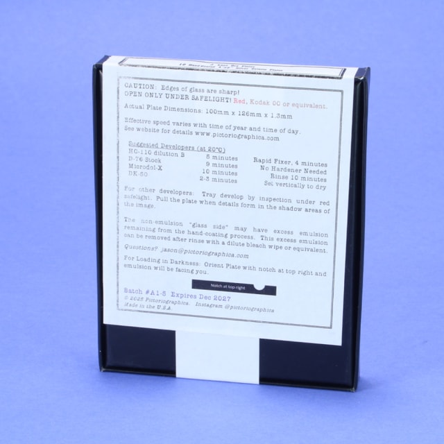 J. Lane Dry Plate 4x5 - Box of 10 Plates
