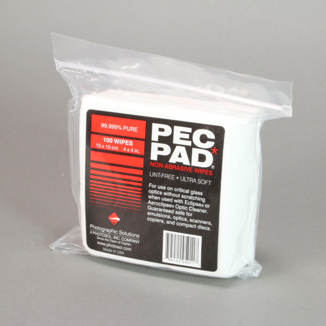 Pec Pad Non-Abrasive Wipes 4x4in Sheets - 100 Pack